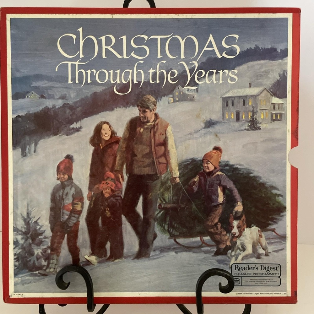 Vintage Christmas Through the Years Reader's Digest Box Set Vinyl 5Lp EXCELLENT